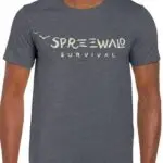 Shirt grau mit Schriftzug Spreewald Survival